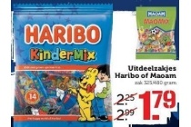 uitdeelzakjes haribo of maoam