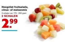 hoogvliet fruitsalade citrus of meloenmix