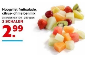 hoogvliet fruitsalade citrus of meloenmix