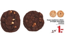 coop raspberry whiteof triple chocolate cookies
