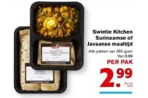 swietie kitchen surinaamse of javaanse maaltijden