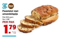 feeststol met amandelspijs