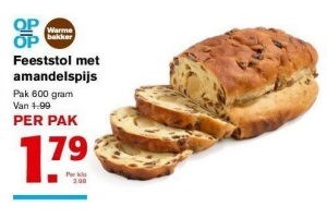 feeststol met amandelspijs