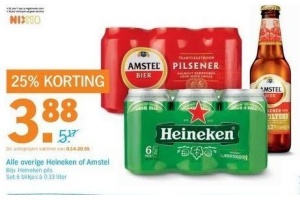 alle overige heineken of amstel