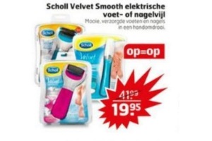 scholl velvet smooth elektrische voet of nagelvijl