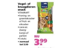 vogel of knaagdieren snack