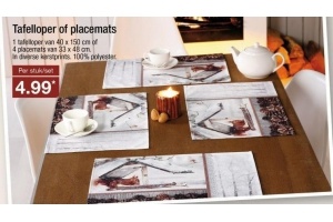 tafelloper of placemats