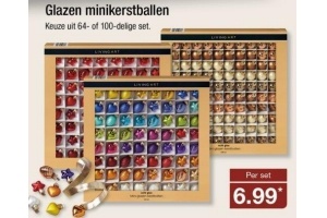 glazen minikerstballen