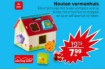 playing kids houten vormenhuis