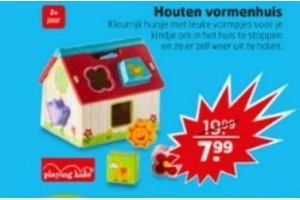 playing kids houten vormenhuis