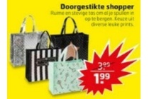 doorgestikte shopper