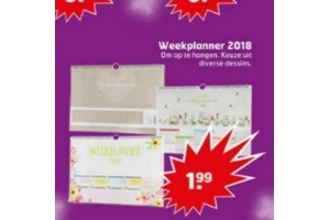 weekplanner 2018