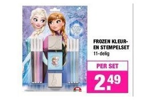 frozen kleur en stempelset