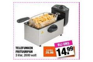 Biscuit G sponsor Telefunken frituurpan voor €14,99 - Beste.nl