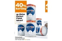 40 korting op histor perfect finish lakverf