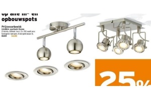 25 op alle in en opbouwspots