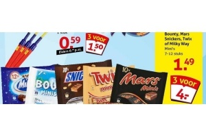 bounty mars snickers twix of milky way
