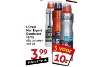 l oreal men expert deodorant spray