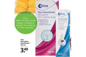 etos noscapine hoestdrank 150 ml