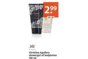 christina aguilera showergel of bodylotion 150 ml