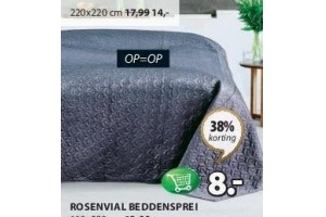 rosenvial beddensprei