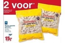 rauwe gepelde garnalen