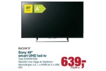 sony 49 smart uhd led tv