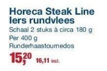 horeca steak line iers rundvlees runderhaastournedos