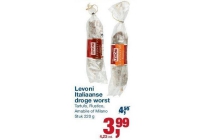 levoni italiaanse droge worst