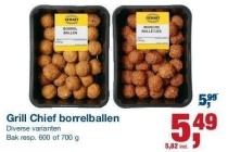 grill chief borrelballen