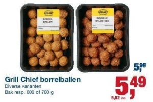 grill chief borrelballen