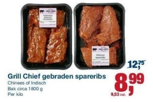 grill chief gebraden spareribs