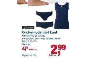 ondermode met kant