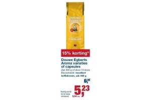 douwe egberts aroma variaties of capsules