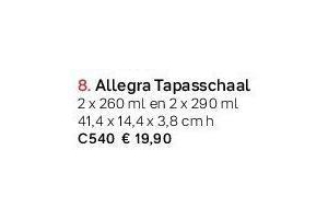 allegra tapasschaal