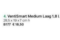 ventismart medium laag 1 8 l