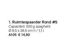 ruimtespaarder rond