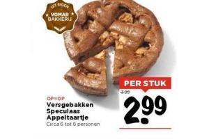 versgebakken speculaas appeltaartje