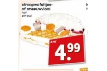 stroopwafeltjes of sneeuwvlaai