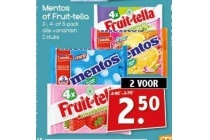 mentos of fruit tella