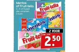 mentos of fruit tella