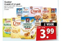 quaker muesli of cruesli