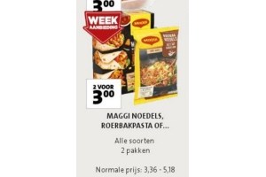 maggi noedels roerbakpasta of variatiegerechten