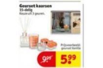 geurset kaarsen