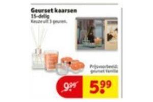 geurset kaarsen