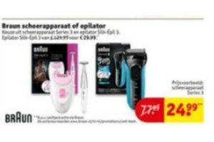 braun scheerapparaat of epilator