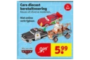 cars diecast kerstuitvoering