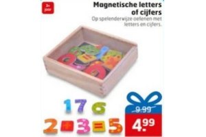 magnetische letters of cijfers