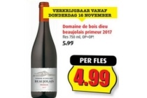 domaine de bois dieu beaujolais primeur 2017