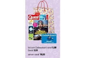 bol com cadeaukaart en quest combinatie